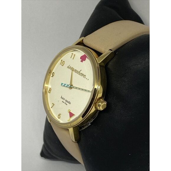 Kate Spade New York 0484 Women\'s Beige Leather Analog Quartz Genuine Watch MP655 main image 6